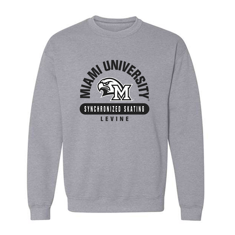 Miami of Ohio - NCAA Women's Synchronized Skating : Elena Levine - Classic Fashion Shersey Crewneck Sweatshirt-0