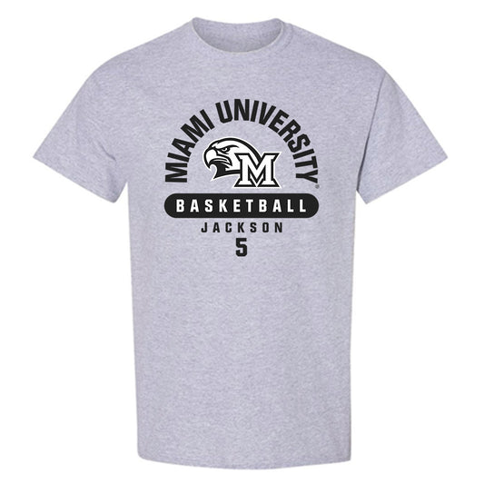 Miami of Ohio - NCAA Women's Basketball : Camille Jackson - Classic Fashion Shersey T-Shirt-0