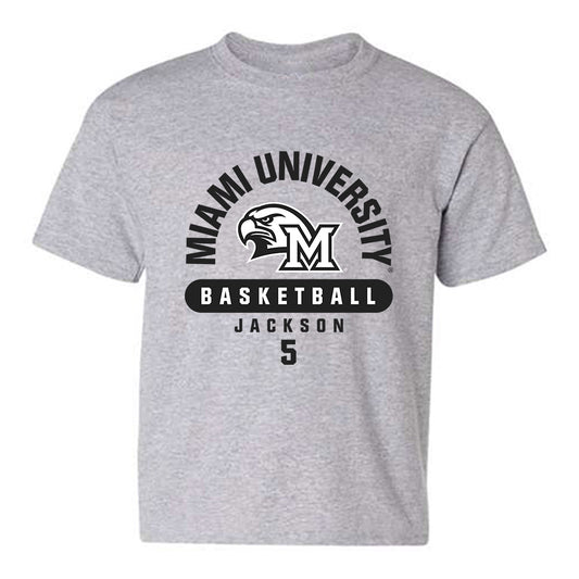 Miami of Ohio - NCAA Women's Basketball : Camille Jackson - Classic Fashion Shersey Youth T-Shirt-0