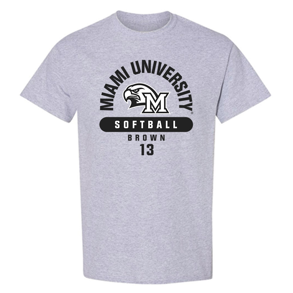 Miami of Ohio - NCAA Softball : Kendall Brown - Classic Fashion Shersey T-Shirt-0