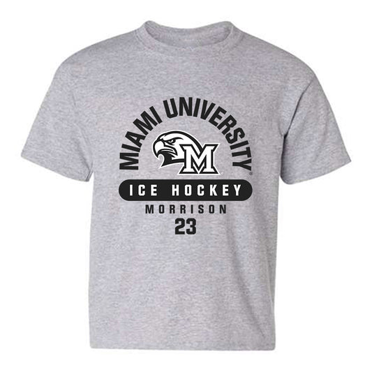 Miami of Ohio - NCAA Men's Ice Hockey : Brayden Morrison - Classic Fashion Shersey Youth T-Shirt-0