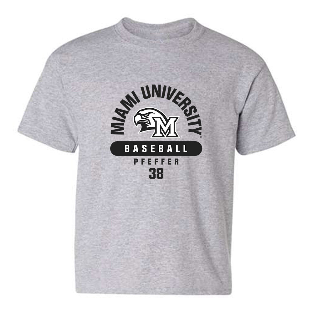 Miami of Ohio - Baseball Alumni : Kaden Pfeffer - Classic Fashion Shersey Youth T-Shirt-0