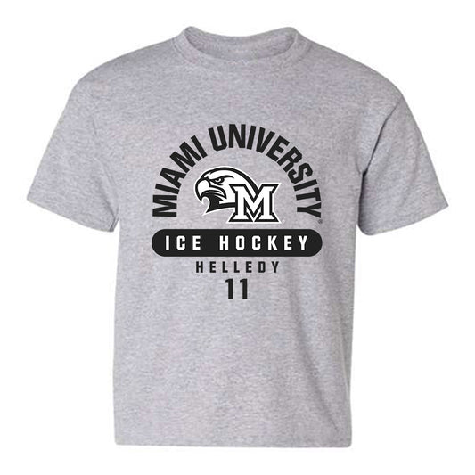 Miami of Ohio - NCAA Men's Ice Hockey : David Helledy - Classic Fashion Shersey Youth T-Shirt-0