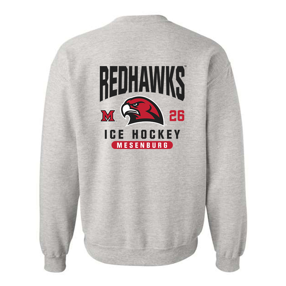 Miami of Ohio - Men's Ice Hockey Alumni : Blake Mesenburg - Classic Fashion Shersey Crewneck Sweatshirt-0