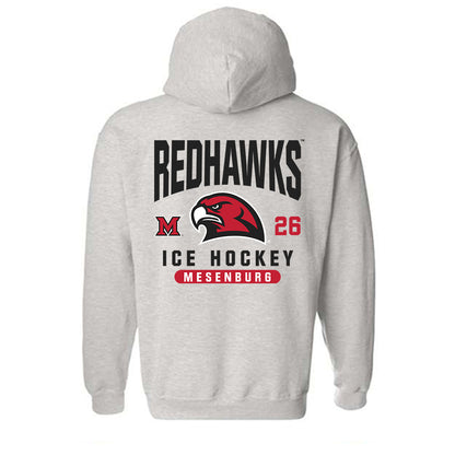 Miami of Ohio - Men's Ice Hockey Alumni : Blake Mesenburg - Classic Fashion Shersey Hooded Sweatshirt-1