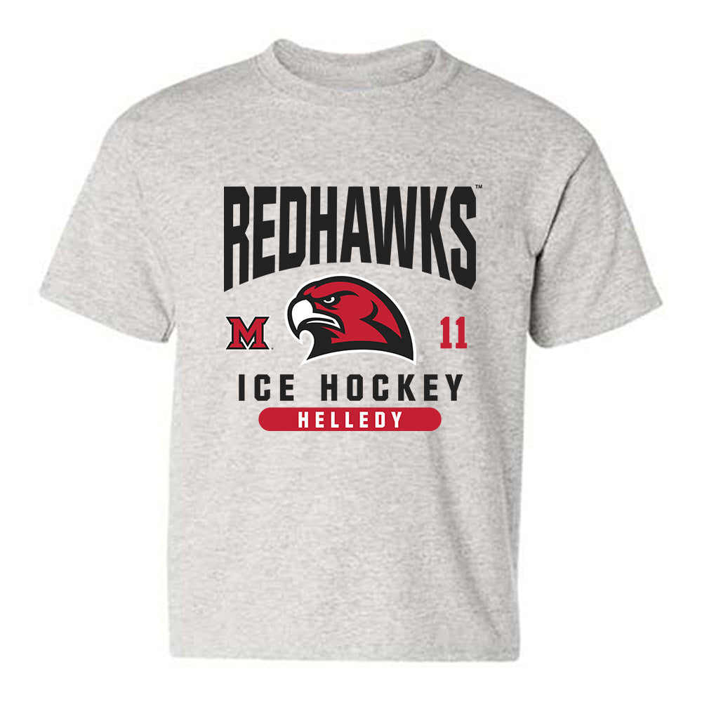 Miami of Ohio - NCAA Men's Ice Hockey : David Helledy - Classic Fashion Shersey Youth T-Shirt-0