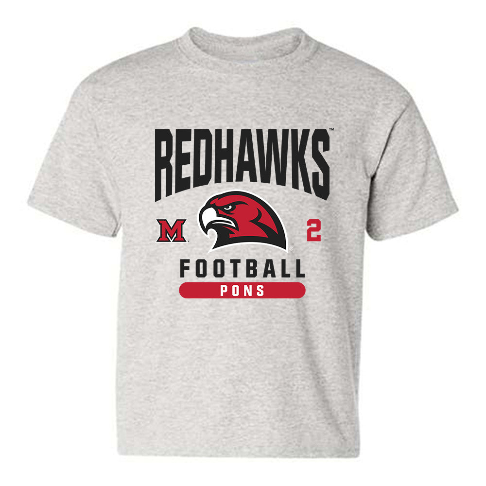 Miami of Ohio - NCAA Football : Jackson Pons - Classic Fashion Shersey Youth T-Shirt-0