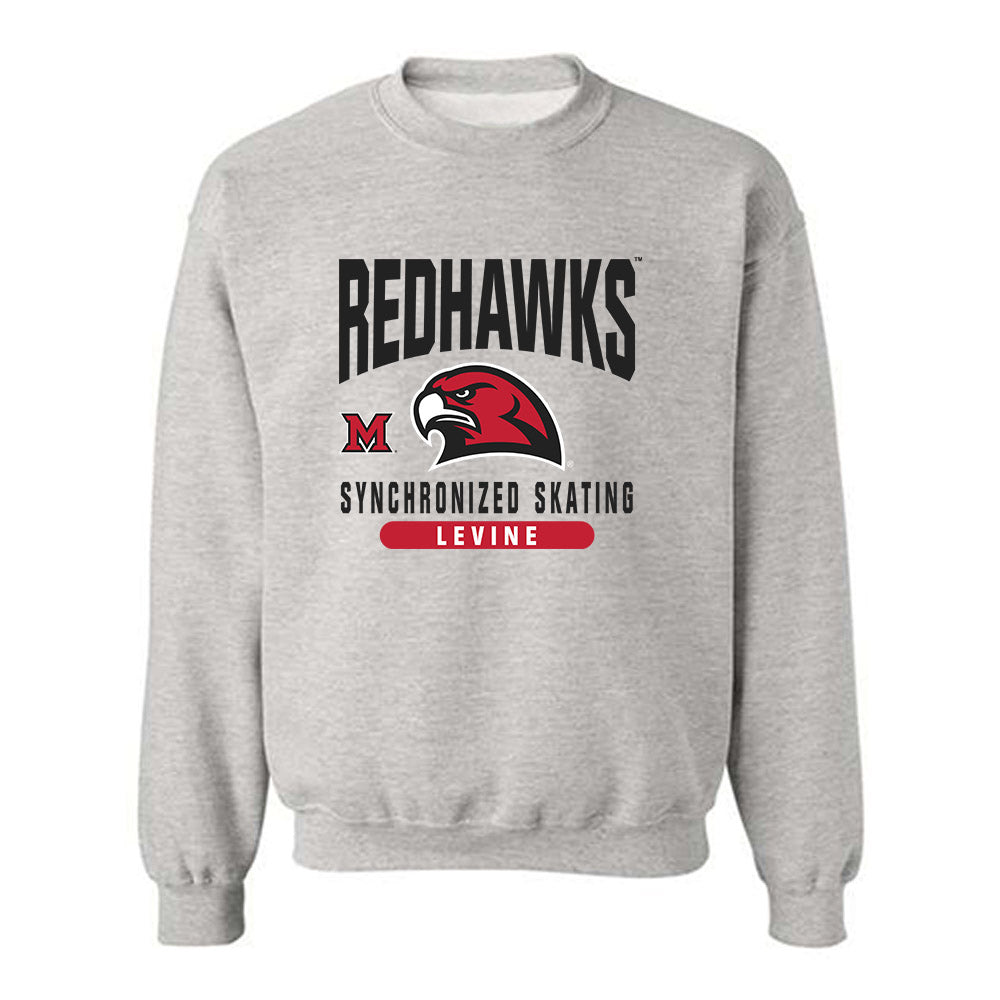 Miami of Ohio - NCAA Women's Synchronized Skating : Elena Levine - Classic Fashion Shersey Crewneck Sweatshirt-0