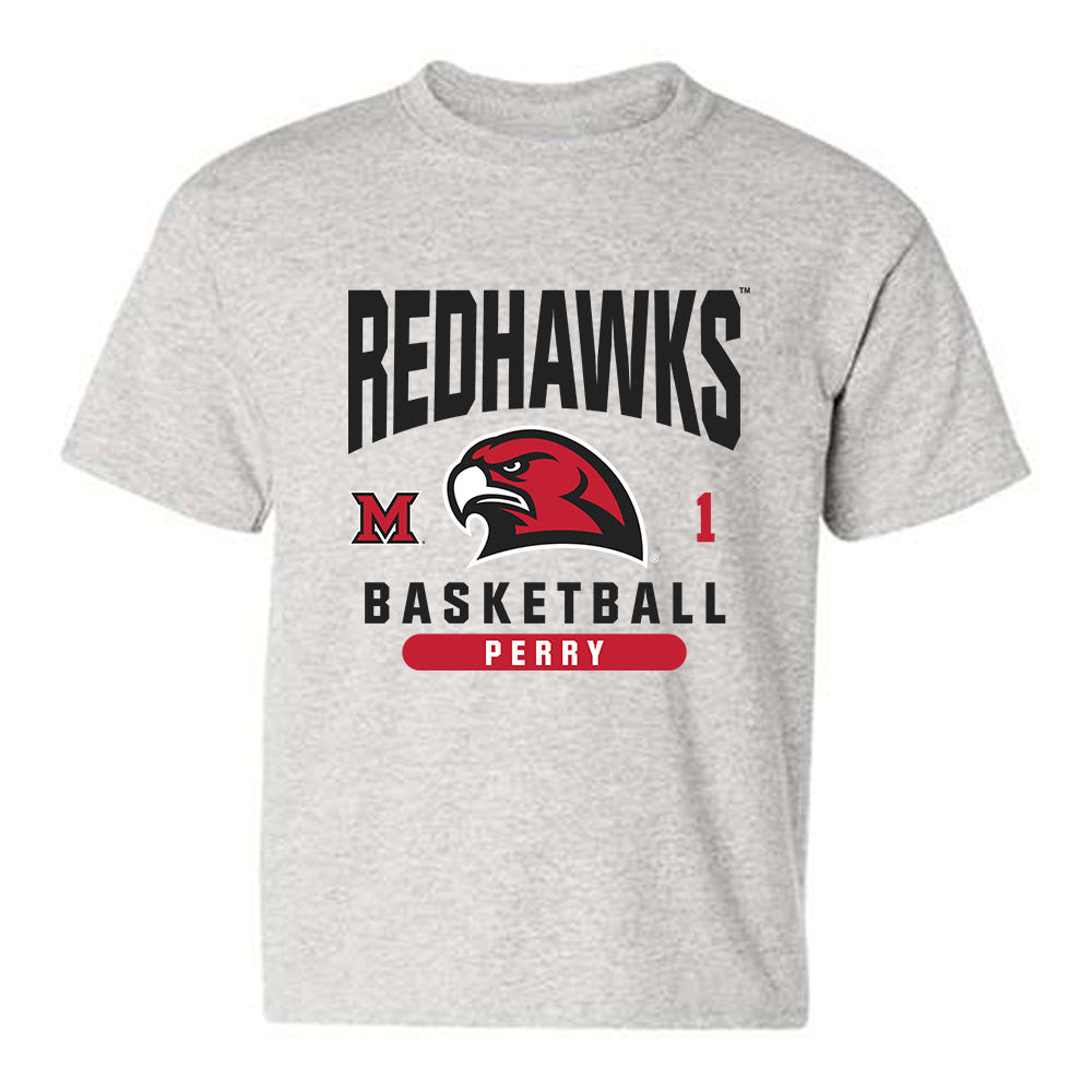 Miami of Ohio - NCAA Men's Basketball : Trey Perry - Classic Fashion Shersey Youth T-Shirt-0