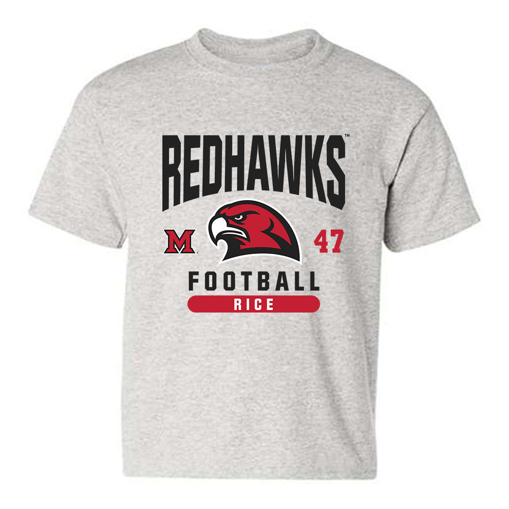 Miami of Ohio - NCAA Football : Brach Rice - Classic Fashion Shersey Youth T-Shirt-0