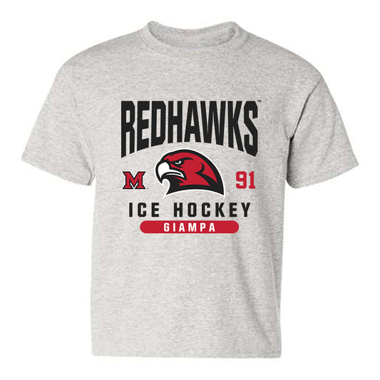 Miami of Ohio - NCAA Men's Ice Hockey : Matteo Giampa - Classic Fashion Shersey Youth T-Shirt-0