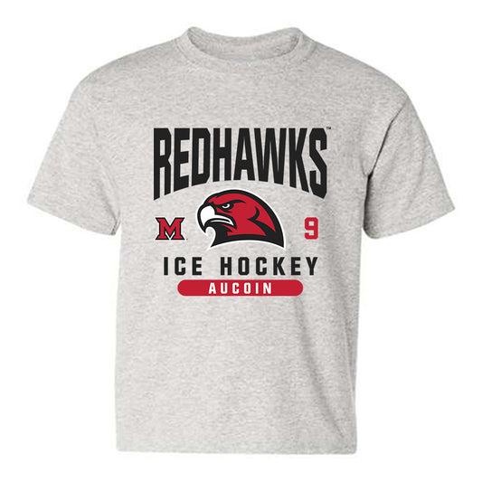 Miami of Ohio - NCAA Men's Ice Hockey : Kyle Aucoin - Classic Fashion Shersey Youth T-Shirt-0