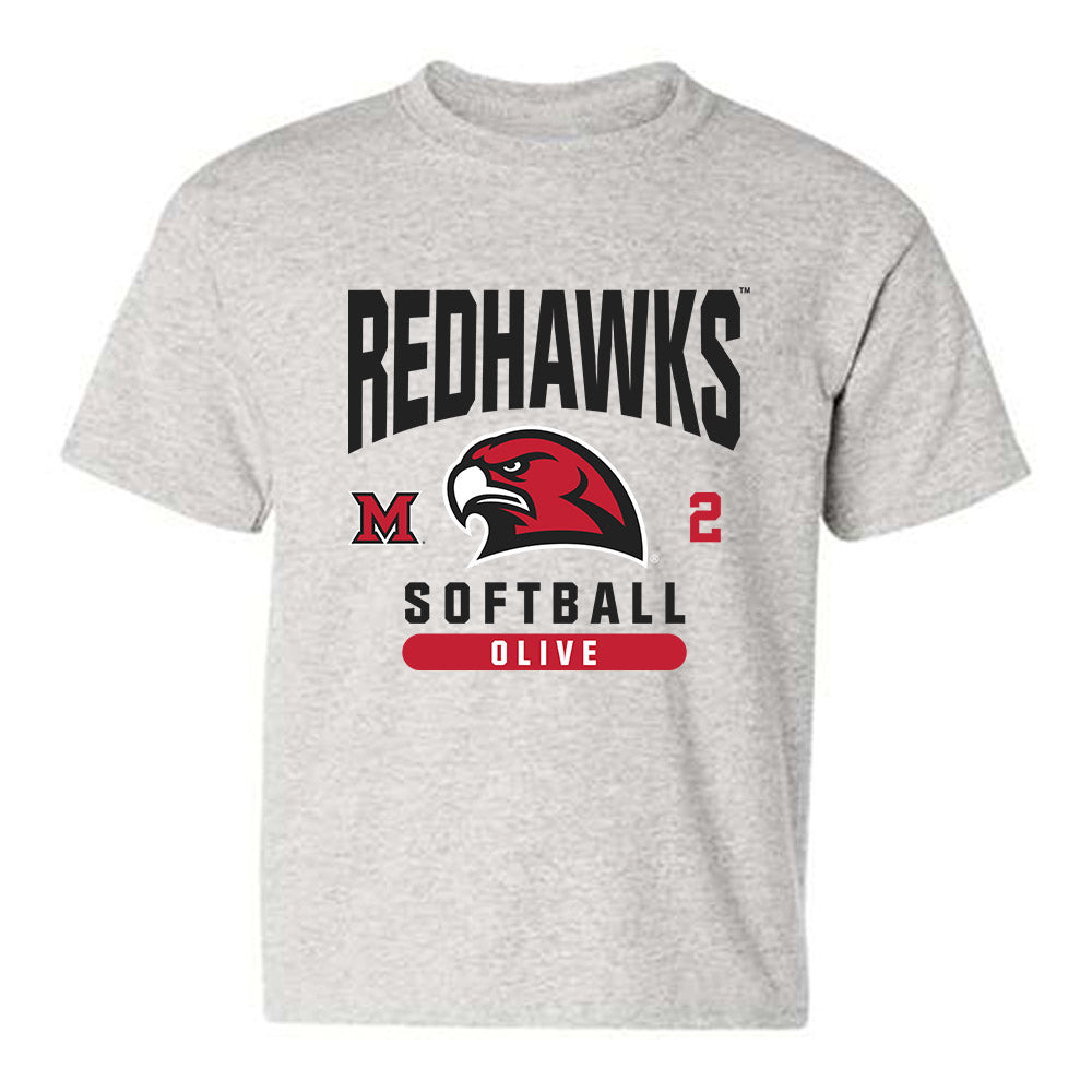Miami of Ohio - NCAA Softball : Katy Olive - Classic Fashion Shersey Youth T-Shirt-0