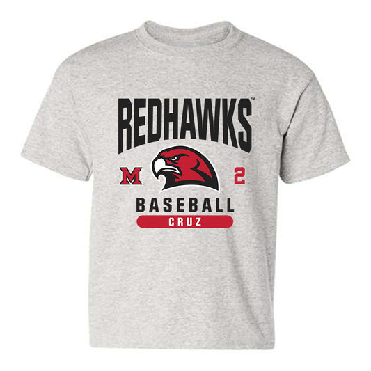 Miami of Ohio - NCAA Baseball : Diego Cruz - Classic Fashion Shersey Youth T-Shirt-0
