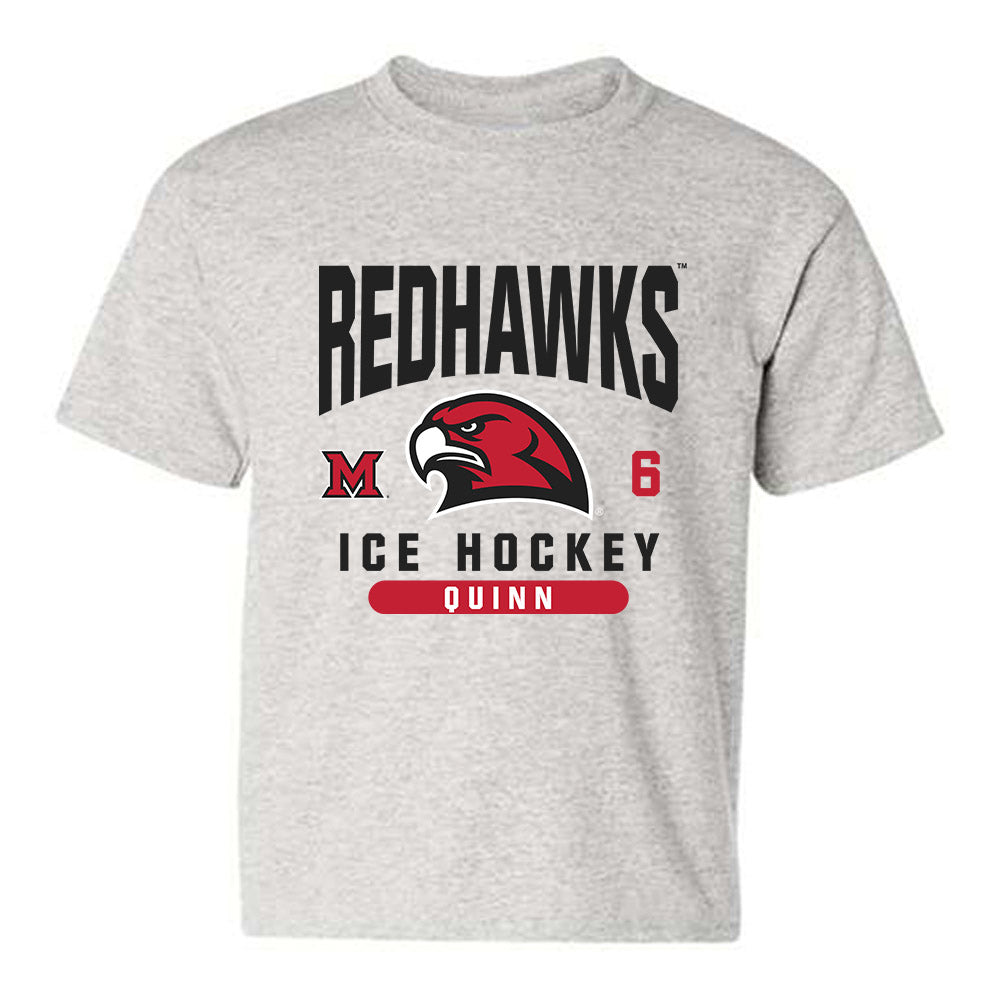 Miami of Ohio - NCAA Men's Ice Hockey : Michael Quinn - Classic Fashion Shersey Youth T-Shirt-0