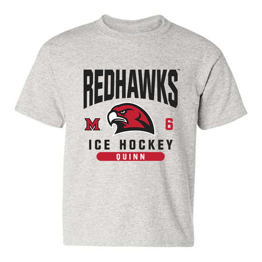 Miami of Ohio - NCAA Men's Ice Hockey : Michael Quinn - Classic Fashion Shersey Youth T-Shirt-0