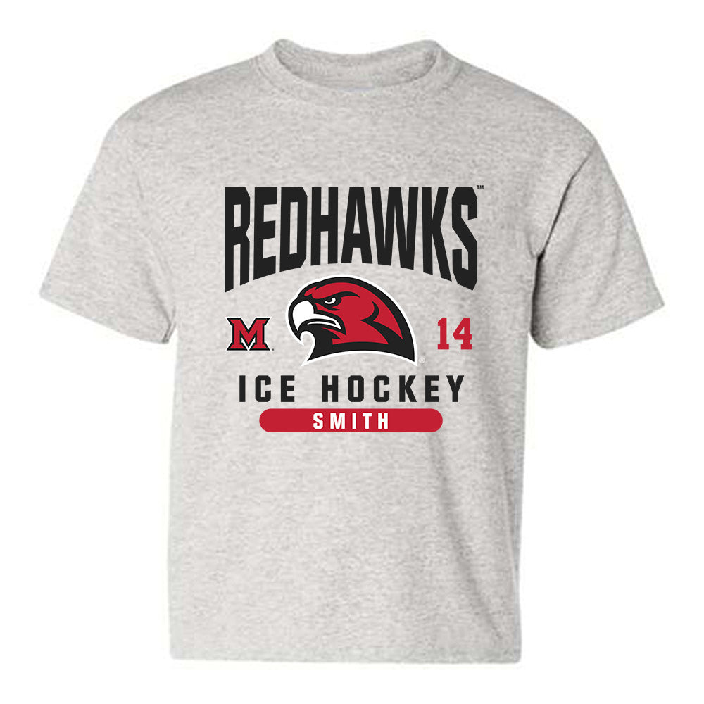 Miami of Ohio - NCAA Men's Ice Hockey : Ryan Smith - Classic Fashion Shersey Youth T-Shirt-0