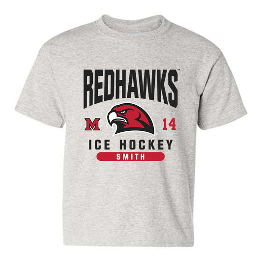 Miami of Ohio - NCAA Men's Ice Hockey : Ryan Smith - Classic Fashion Shersey Youth T-Shirt-0