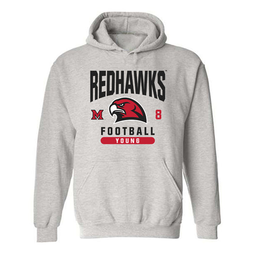 Miami of Ohio - NCAA Football : Cj Young - Classic Fashion Shersey Hooded Sweatshirt-0