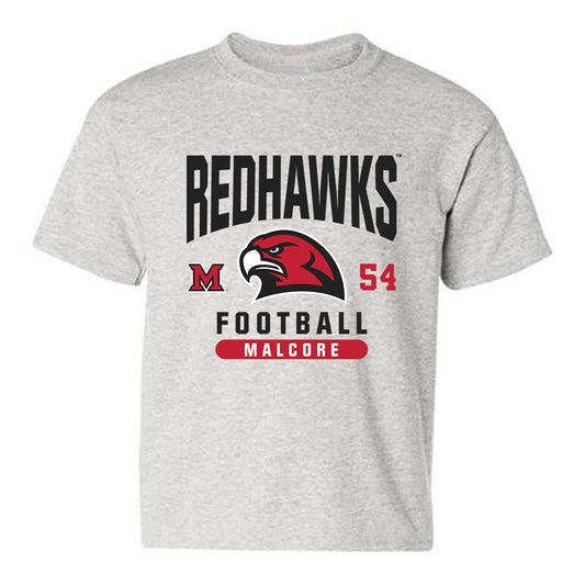 Miami of Ohio - NCAA Football : Evan Malcore - Classic Fashion Shersey Youth T-Shirt-0