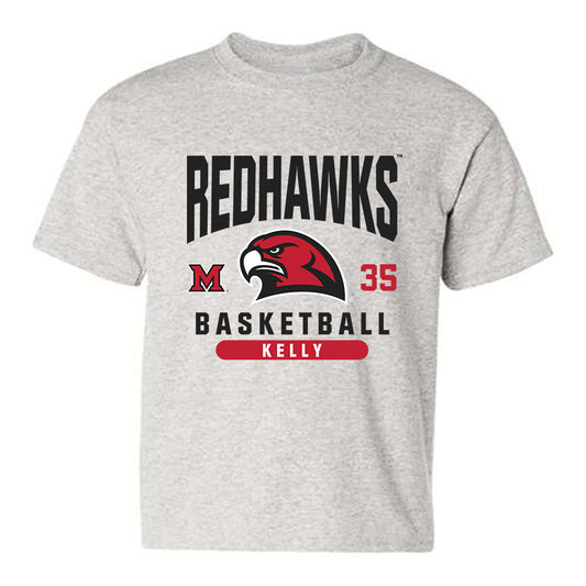 Miami of Ohio - NCAA Men's Basketball : Daniel Kelly - Classic Fashion Shersey Youth T-Shirt-0