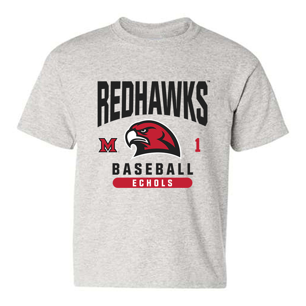 Miami of Ohio - NCAA Baseball : Taylor Echols - Classic Fashion Shersey Youth T-Shirt-0