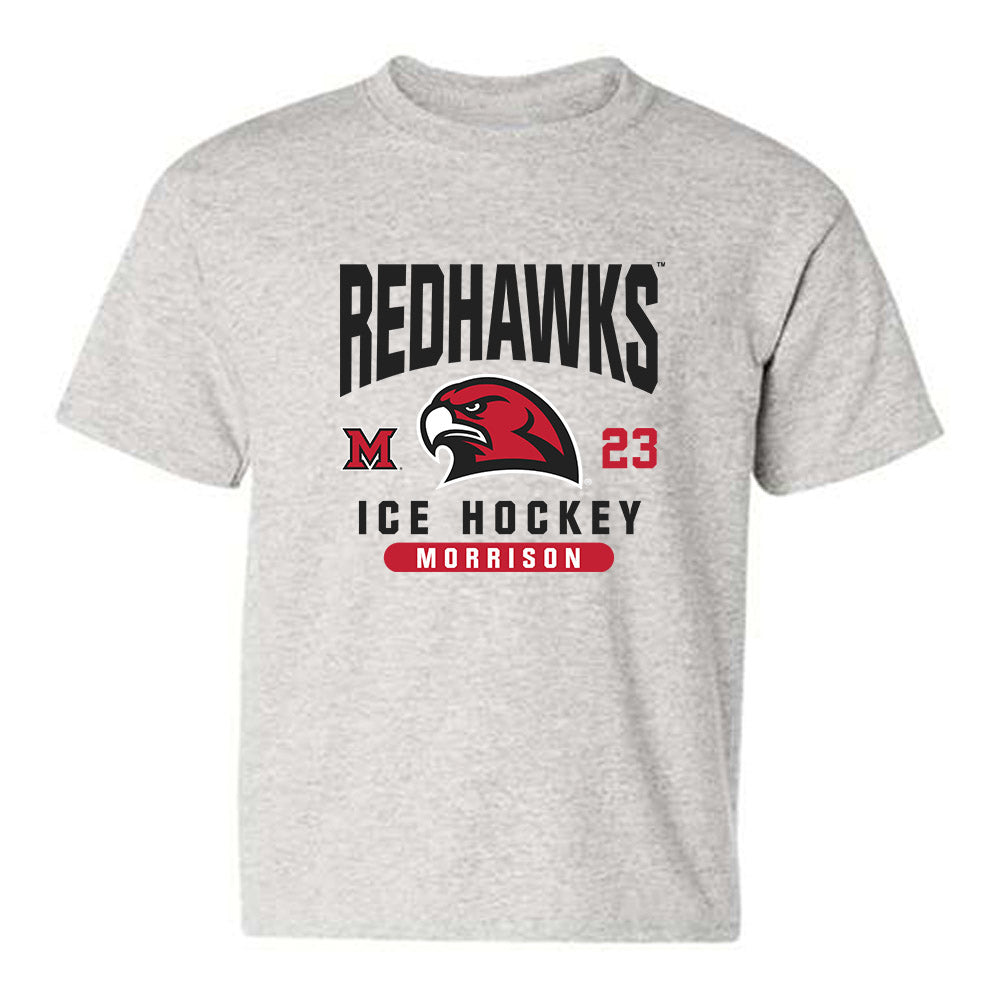 Miami of Ohio - Men's Ice Hockey Alumni : Brayden Morrison - Classic Fashion Shersey Youth T-Shirt-0
