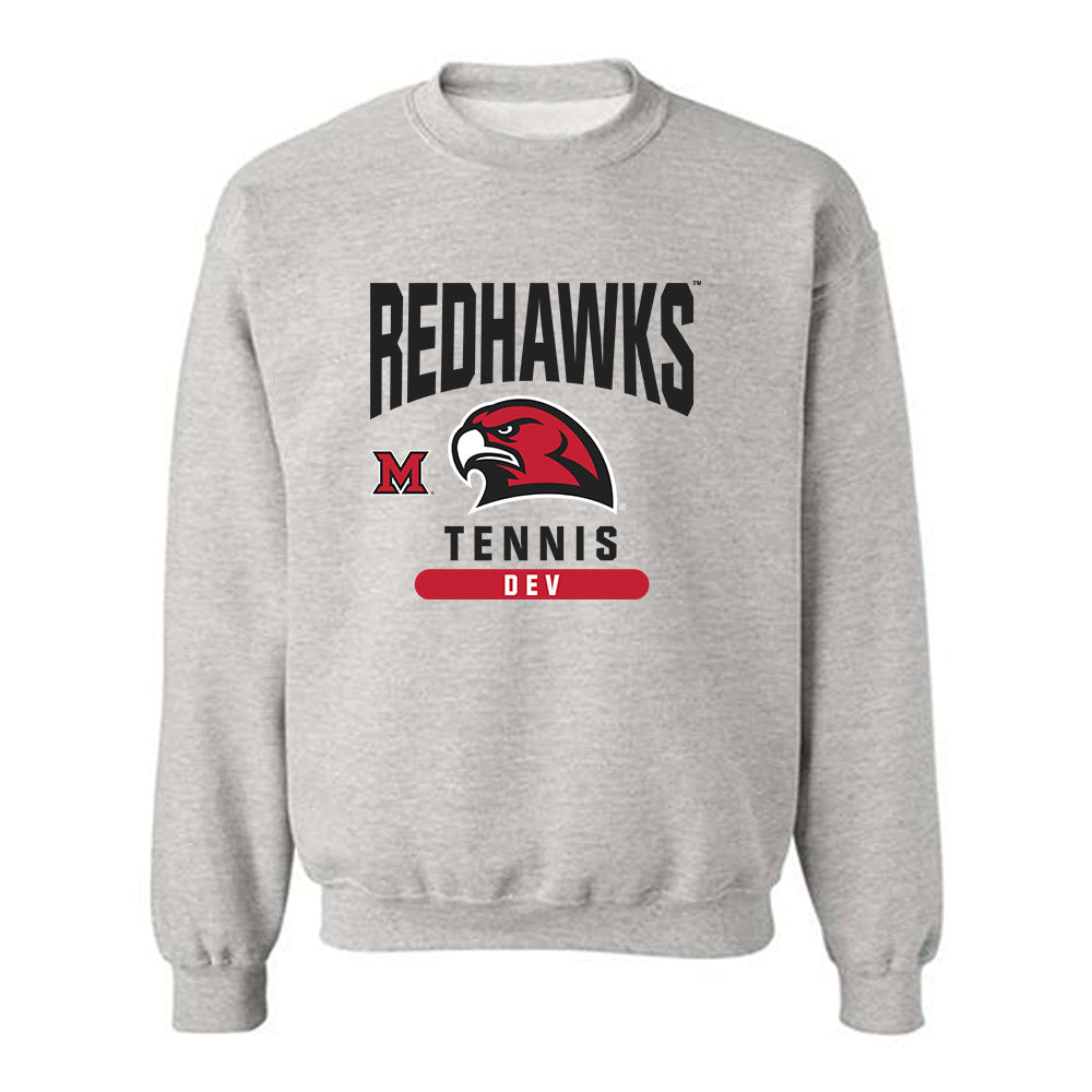 Miami of Ohio - NCAA Women's Tennis : Sarah Dev - Classic Fashion Shersey Crewneck Sweatshirt-0