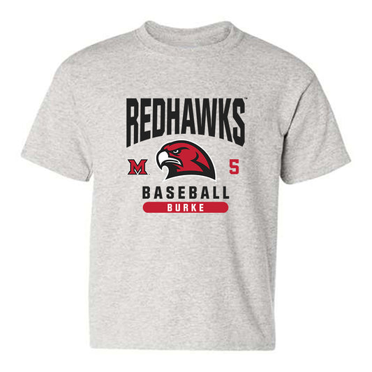 Miami of Ohio - Baseball Alumni : Clayton Burke - Classic Fashion Shersey Youth T-Shirt-0