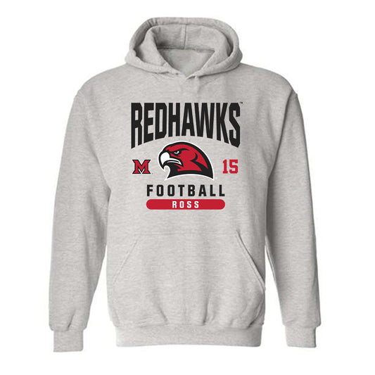 Miami of Ohio - NCAA Football : Christian Ross - Classic Fashion Shersey Hooded Sweatshirt-0