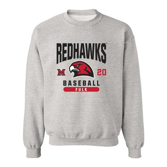 Miami of Ohio - NCAA Baseball : Landon Fulk - Classic Fashion Shersey Crewneck Sweatshirt-0
