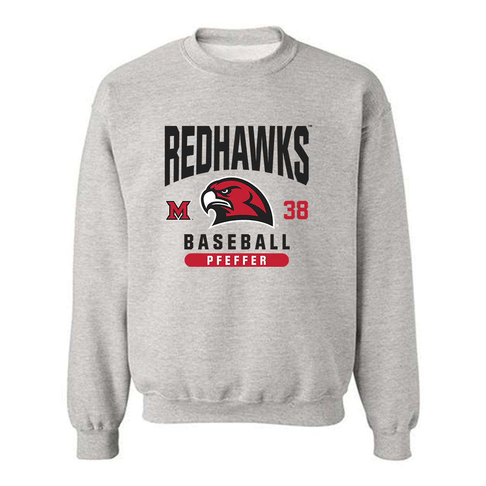 Miami of Ohio - NCAA Baseball : Kaden Pfeffer - Classic Fashion Shersey Crewneck Sweatshirt-0