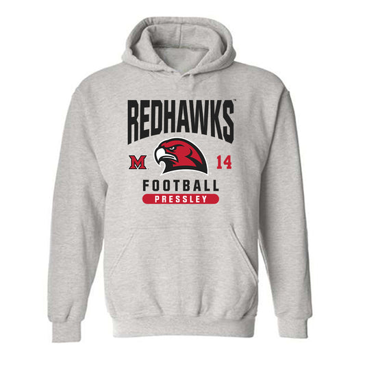 Miami of Ohio - NCAA Football : William Pressley - Classic Fashion Shersey Hooded Sweatshirt-0