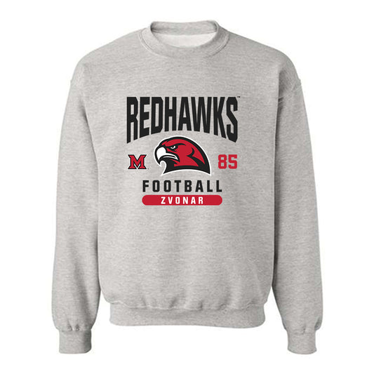 Miami of Ohio - NCAA Football : Trey Zvonar - Classic Fashion Shersey Crewneck Sweatshirt-0