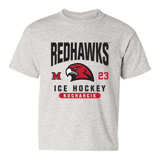 Miami of Ohio - NCAA Men's Ice Hockey : Matous Kucharcik - Classic Fashion Shersey Youth T-Shirt-0