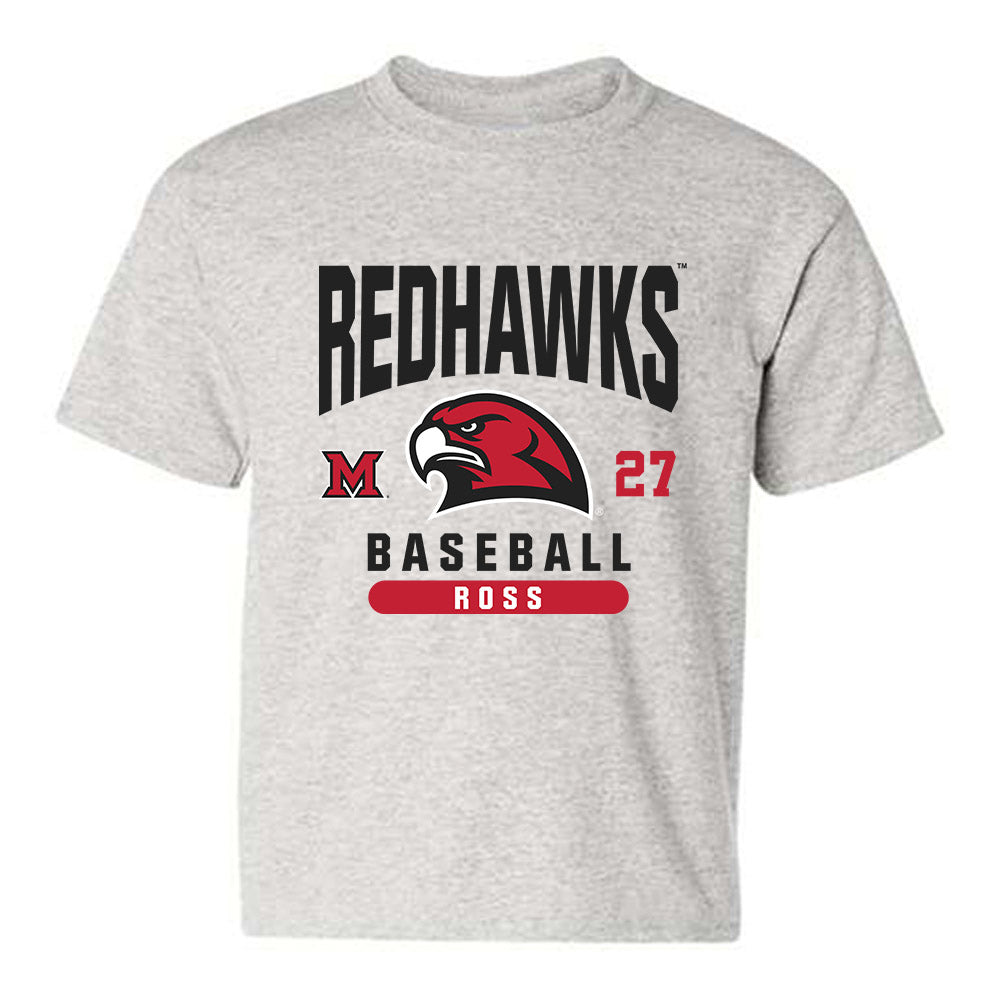 Miami of Ohio - NCAA Baseball : Luke Ross - Classic Fashion Shersey Youth T-Shirt-0