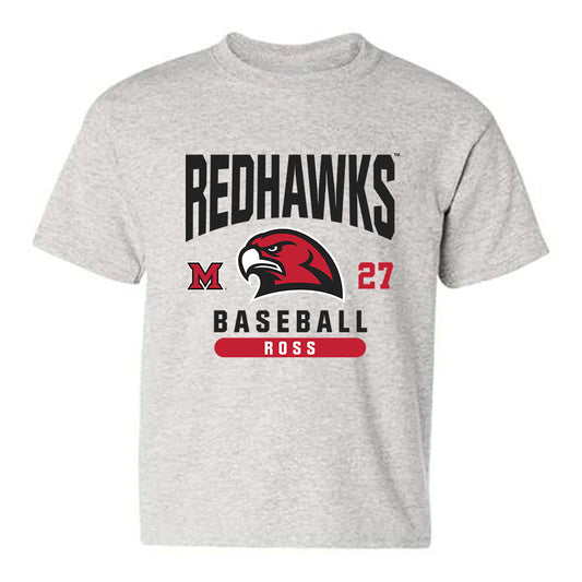 Miami of Ohio - NCAA Baseball : Luke Ross - Classic Fashion Shersey Youth T-Shirt-0