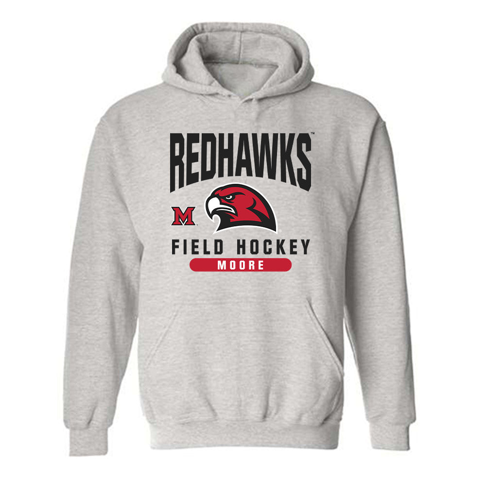 Miami of Ohio - NCAA Women's Field Hockey : Abby Moore - Classic Fashion Shersey Hooded Sweatshirt-0