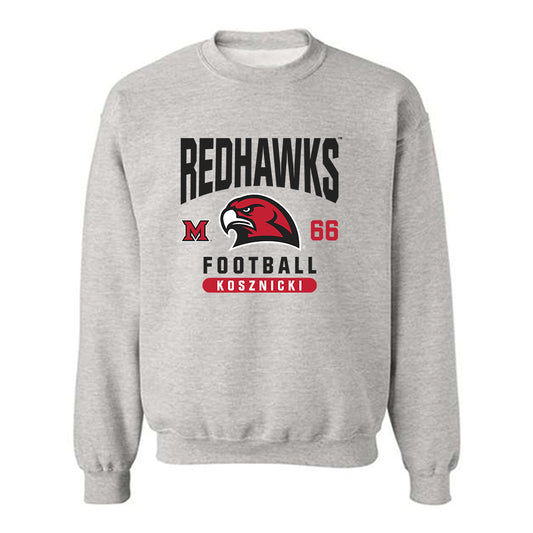 Miami of Ohio - NCAA Football : Dominik Kosznicki - Classic Fashion Shersey Crewneck Sweatshirt-0