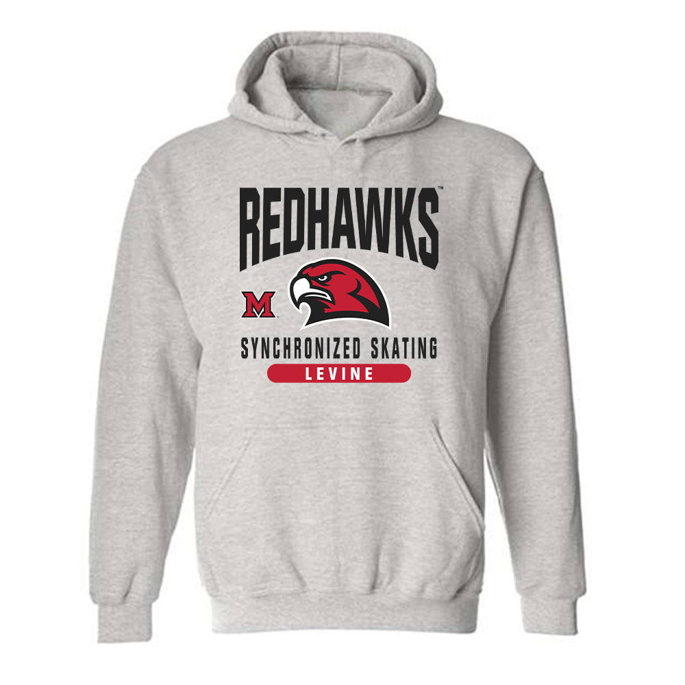 Miami of Ohio - NCAA Women's Synchronized Skating : Elena Levine - Classic Fashion Shersey Hooded Sweatshirt-0