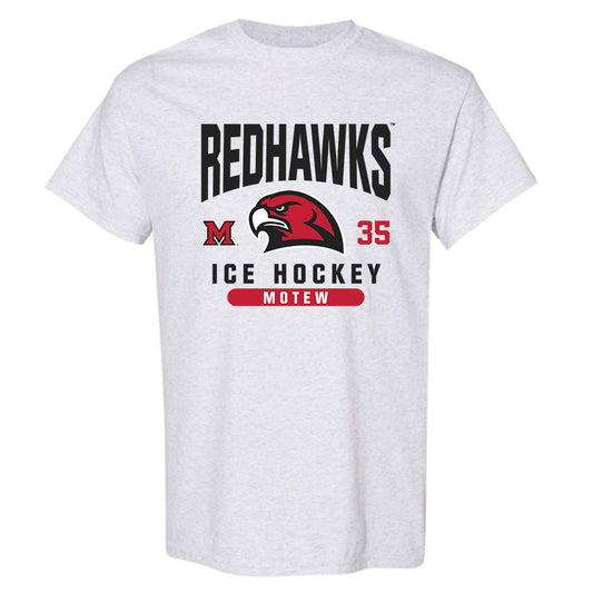 Miami of Ohio - NCAA Men's Ice Hockey : Benji Motew - Classic Fashion Shersey T-Shirt-0