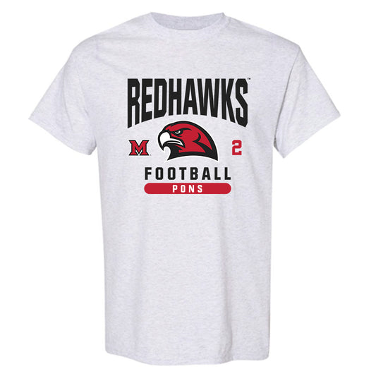 Miami of Ohio - NCAA Football : Jackson Pons - Classic Fashion Shersey T-Shirt-0