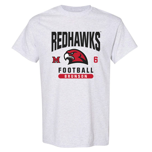 Miami of Ohio - Football Alumni : Jordan Brunson - Classic Fashion Shersey T-Shirt-0