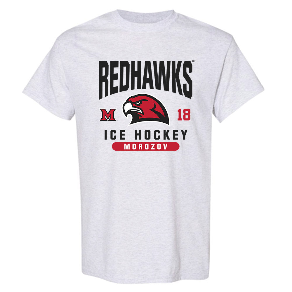 Miami of Ohio - NCAA Men's Ice Hockey : Ilia Morozov - Classic Fashion Shersey T-Shirt-0