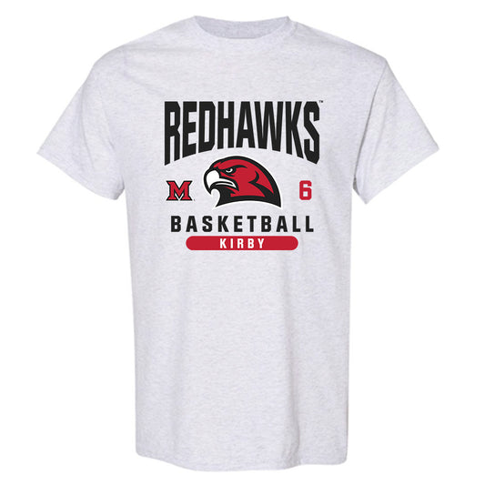 Miami of Ohio - NCAA Men's Basketball : Justin Kirby - Classic Fashion Shersey T-Shirt-0