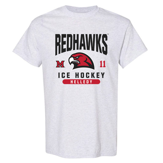Miami of Ohio - NCAA Men's Ice Hockey : David Helledy - Classic Fashion Shersey T-Shirt-0