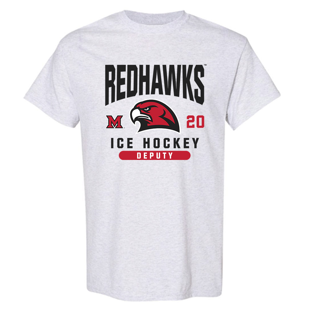 Miami of Ohio - NCAA Men's Ice Hockey : David Deputy - Classic Fashion Shersey T-Shirt-0