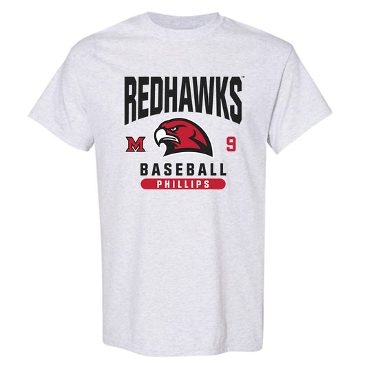 Miami of Ohio - NCAA Baseball : Drew Phillips - Classic Fashion Shersey T-Shirt-0