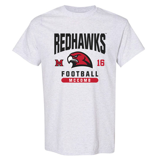 Miami of Ohio - NCAA Football : David McComb - Classic Fashion Shersey T-Shirt-0