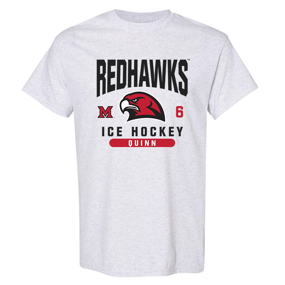 Miami of Ohio - NCAA Men's Ice Hockey : Michael Quinn - Classic Fashion Shersey T-Shirt-0